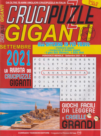 Crucipuzzle giganti - n. 2 - mensile - 2/9/2021