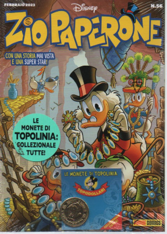 Zio Paperone - N° 60 - febbraio  2023 - mensile + la moneta di Topolinia
