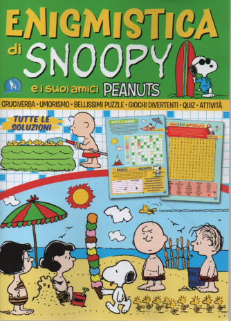 Enigmistica di Snoopy e i suoi amici Peanuts - n. 72 trimestrale - luglio - settembre  2023