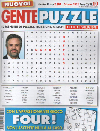 Gente puzzle - n. 10  -ottobre  2022 - mensile - 100 pagine