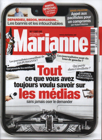 Marianne - n. 397 - du 21 decembre 2023 - au 3 janvier 2024 - in lingua francese