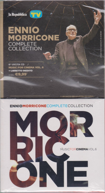 Gli speciali musicali di Sorrisi - n. 23 -6/8/2021 -Ennio Morricone - Complete collection -sesta   uscita cd Muisc for cinema vol. 6 + libretto inedito