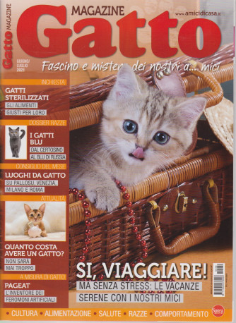 Gatto magazine - n. 139 - mensile -giugno - luglio 2021