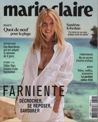 Marie Claire - n. 851 -aout 2023 - in lingua francese