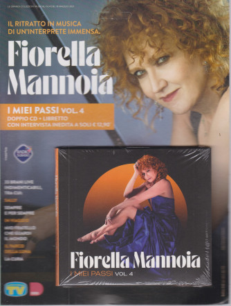 Cd Musicali di Sorrisi - n. 7 -Fiorella Mannoia - 18 maggio 2021 - settimanale - I miei passi - vol. 4 - doppio cd + libretto