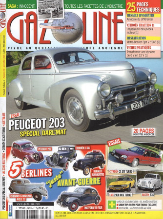 Gazoline - Uscita n.340 - 31 Ottobre 2025 - Mensile - In lingua francese