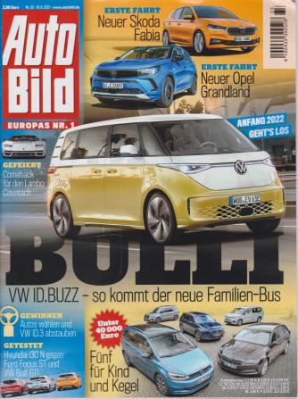Auto Bild - n. 33 - 19/8//2021 - in lingua tedesca