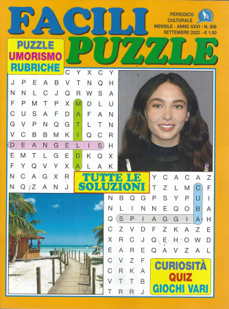Facili puzzle - n. 306 - mensile  - settembre  2022