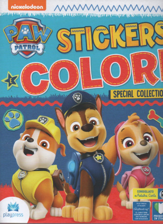 Paw Patrol - Stickers e colori- n. 27 - marzo - aprile 2023 - bimestrale -