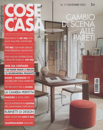 Cose di Casa - Cambio di scena alle pareti - Uscita n.11 - 23 Ottobre 2025 - Mensile