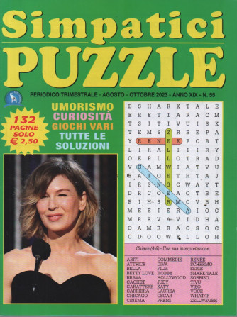 Simpatici puzzle - n. 55 - trimestrale - agosto - ottobre  2023 - 132 pagine