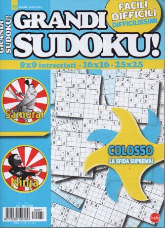 Grandi sudoku - n. 77 -giugno - luglio  2023 - bimestrale