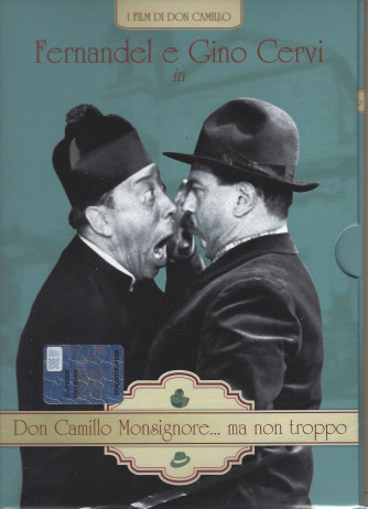 I Dvd di Sorrisi Collection 5 - n. 4 - I  film di  Don Camillo-Fernandel e Gino Cervi in   Don Camillo Monsignore....ma non troppo - quarta  uscita   -5 aprile  2022- settimanale