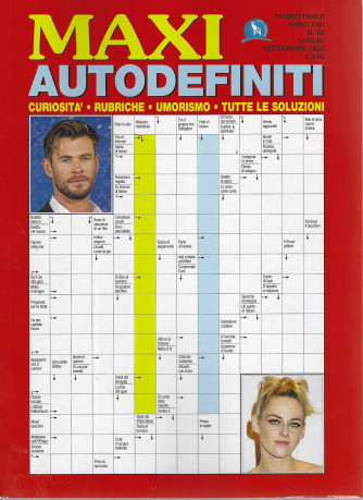 Maxi Autodefiniti - n. 82- trimestrale -luglio - settembre 2022