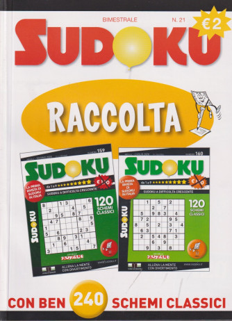 Raccolta Sudoku - n. 21 - bimestrale - luglio - agosto 2024