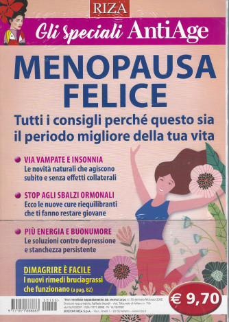 Mentecorpo -Gli speciali AntiAge - Menopausa felice-  n. 155 - gennaio - febbraio 2022