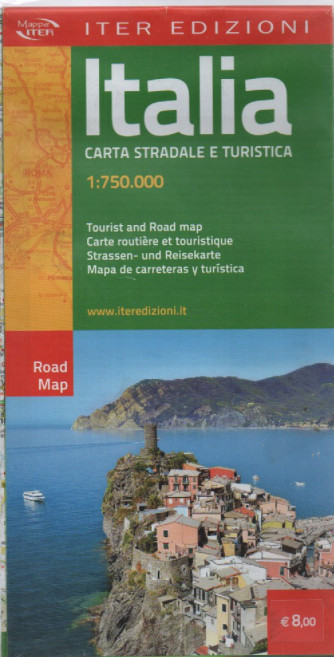 Mappa Italia - Carta stradale e turistica - 1:750.000 - maggio 2023