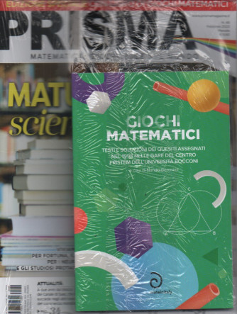 Prisma  - n. 49-febbraio 2023 - mensile +il libro Giochi matematici -   rivista + libro