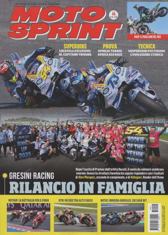 Motosprint - Rilancio in Famiglia - Uscita n.44 - 5 Novembre 2025 - Settimanale