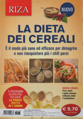 Curarsi mangiando - La dieta dei cereali - n. 173  -aprile - maggio 2023