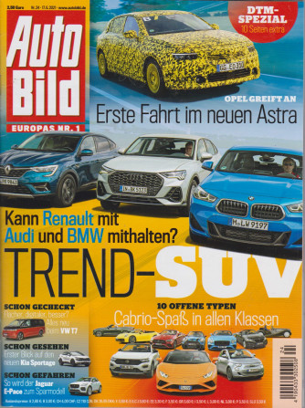 Auto Bild - n.24 - 17/6//2021 - in lingua tedesca