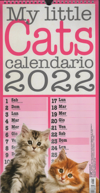 Calendario 2022 - My little CATS - cm. 22x45