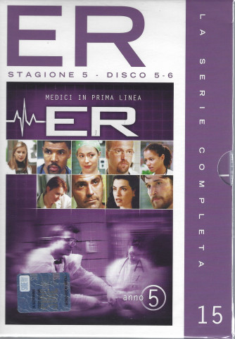 I dvd di Sorrisi collection n. 18 - In prima linea con i medici di ER -  15° uscita + doppio dvd - 5/4/2022 - settimanale