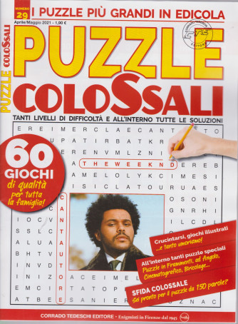 Puzzle Colossali - n. 29 - aprile - maggio 2021 - bimestrale