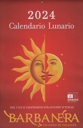 Calendario 2024 "BARBANERA"  -  cm. 28 x 45
