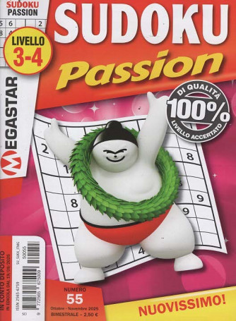 Sudoku Passion - Uscita n.55 - 19 Settembre 2025 - Bimestrale