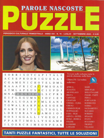 Parole Nascoste Puzzle - n. 78 - trimestrale - luglio - settembre  2022