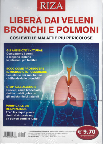Alimentazione naturale -Libera dai veleni bronchi e polmoni  - n. 73  -novembre  2021