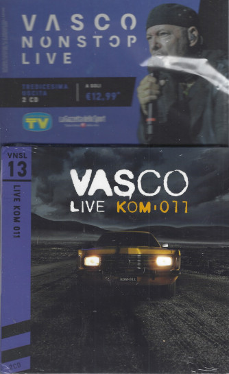 Vasco nonstoplive -tredicesima uscita -Vasco live kom 011-    2 cd -     16/8/2022 - settimanale