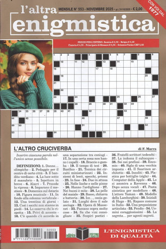 L'Altra Enigmistica - Uscita n.553 - 31 Ottobre 2025 - Mensile