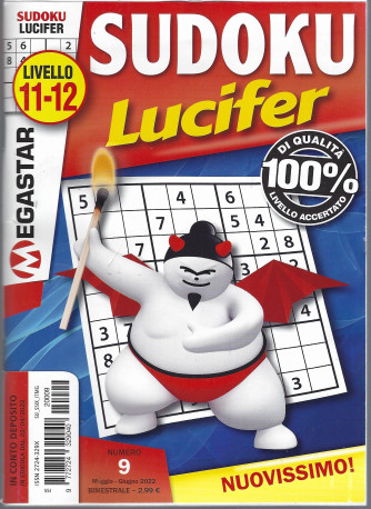 Sudoku Lucifer - n. 9 - livello 11-12 - Maggio/giugno 2022 - bimestrale