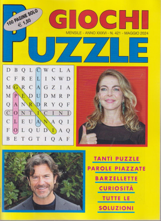 Giochi puzzle - n. 421 - mensile -maggio   2024 - 100 pagine