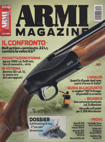 Armi magazine - n. 7  -luglio    2024 - mensile