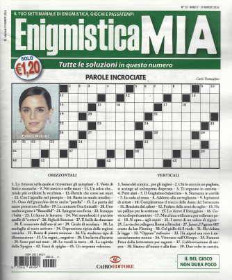 Enigmistica Mia - n.12 -25 marzo   2024