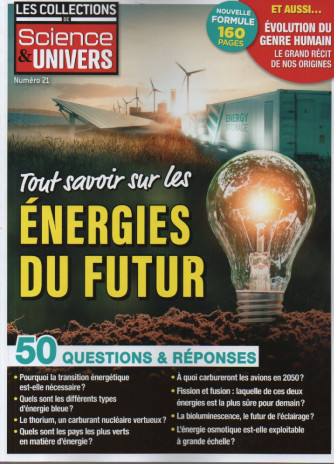 Les collections de Science & Univers - n. 21 - janvier - fevrier - mars 2024 - 160 pages - in lingua francese