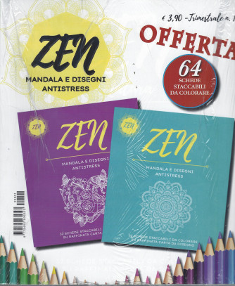 Offerta Zen Mandala - e Disegni Antistress - n. 1-trimestrale  - 2 riviste