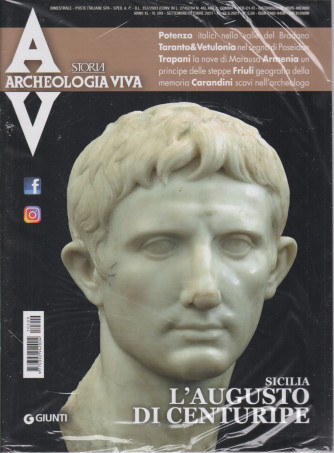 Archeologia Viva - Sicilia. L'augusto di Centuripe- n. 209 - bimestrale -settembre - ottobre 2021