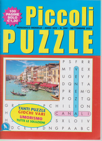 Piccoli Puzzle -  mensile -  n.286 -settembre    2021