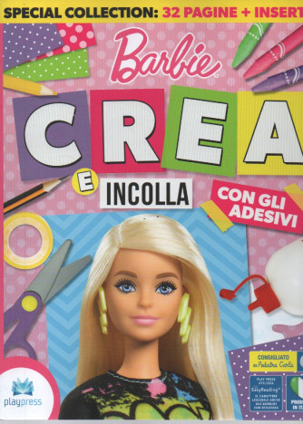 Barbie Crea e incolla con gli adesivi  - n. 4 - settembre - ottobre  2023 - bimestrale -