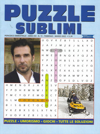 Puzzle sublimi - n. 72 - bimestrale -febbraio - marzo 2022