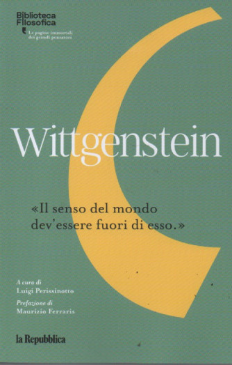 Biblioteca filosofica -Wittgenstein - n. 14 -205  pagine - La Repubblica