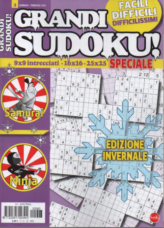 Grandi sudoku speciale - n. 3- bimestrale - 21/12/2022