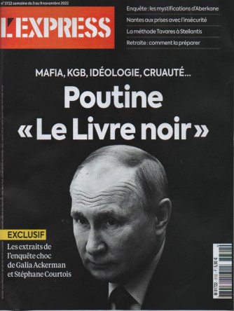 L'Express - n. 3722 - semaine du 3 au   9 novembre 2022 - in lingua francese