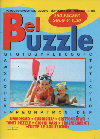 Bel Puzzle - n. 109 - agosto - settembre  2023 - bimestrale - 100 pagine