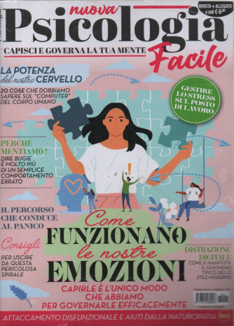 Nuova Psicologia facile - n. 13 -luglio - agosto  2023 - bimestrale + L'ABC della psicologia - 2 riviste
