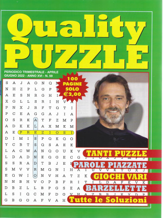 Quality Puzzle - n. 59 - trimestrale -aprile - giugno   2022 - 100 pagine